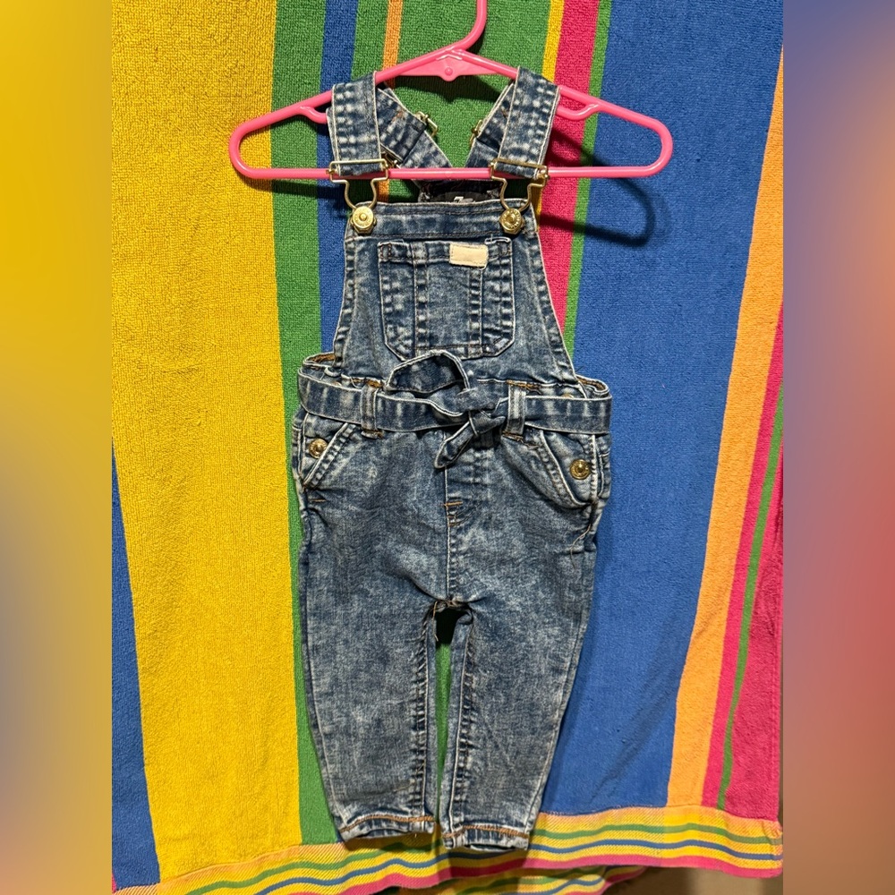 7 For All Mankind 12 Month Denim Overalls